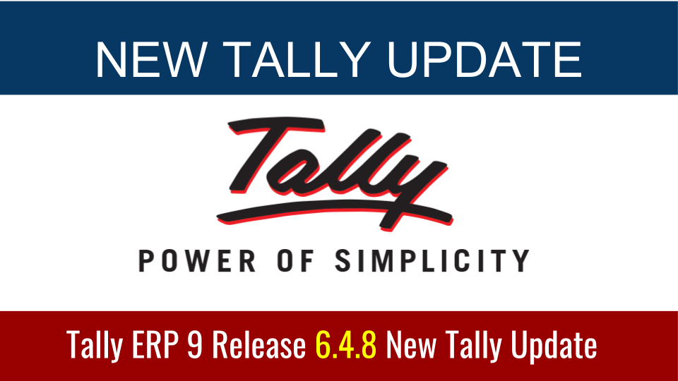 Tally ERP 9 Release 6.4.8 